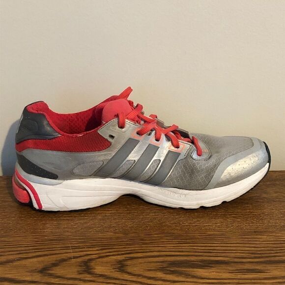 Adidas Women Shoe Supernova Glide V Size 9.5 Silver Pink Running Sneakers - Picture 8 of 10